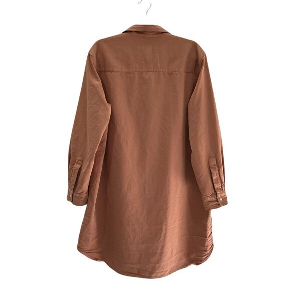 Frank & Eileen Mary Classic Shirtdress Famous Denim 100% Cotton Desert Size XL - Picture 9 of 13